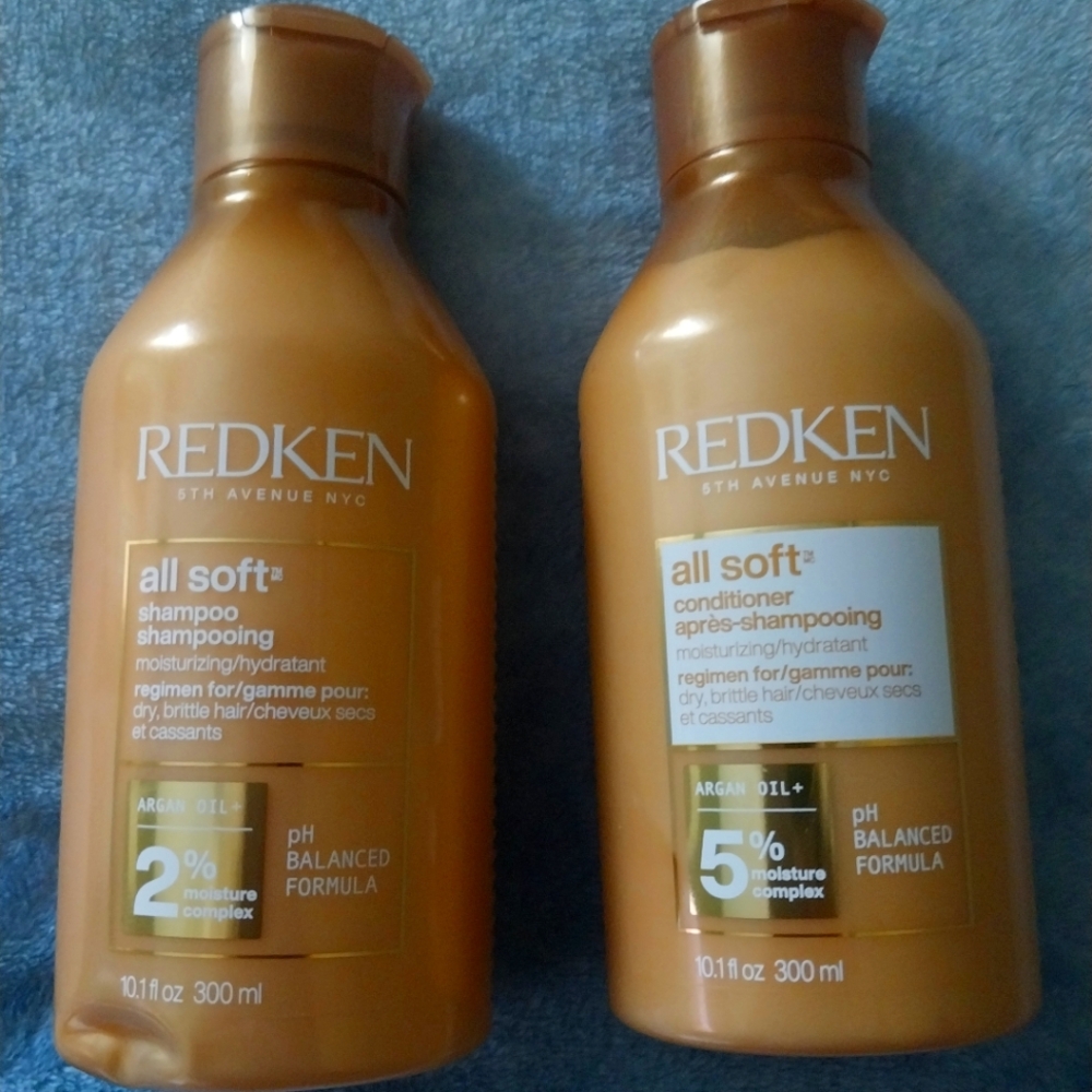 Redken All Soft shampoo and conditioner